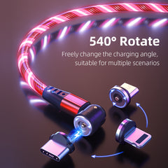 540 Rotate Luminous Magnetic Cable