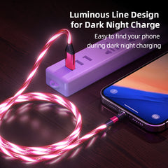 540 Rotate Luminous Magnetic Cable