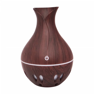 Diffuseur humidificateur d’huiles essentielles aspect bois foncé