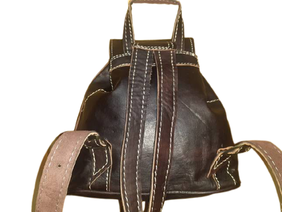 Sac à dos fait main-Mochila Fez Double Poche – Image 7