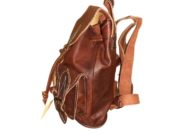 Sac à dos fait main-Mochila Fez Double Poche – Image 3