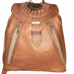 Sac à dos fait main-Mochila Fez Double Poche Médiane