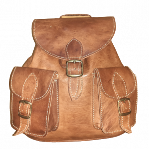 Sac à dos fait main-Mochila Fez Double Poche