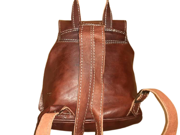 Sac à dos fait main-Mochila Fez Double Poche – Image 5