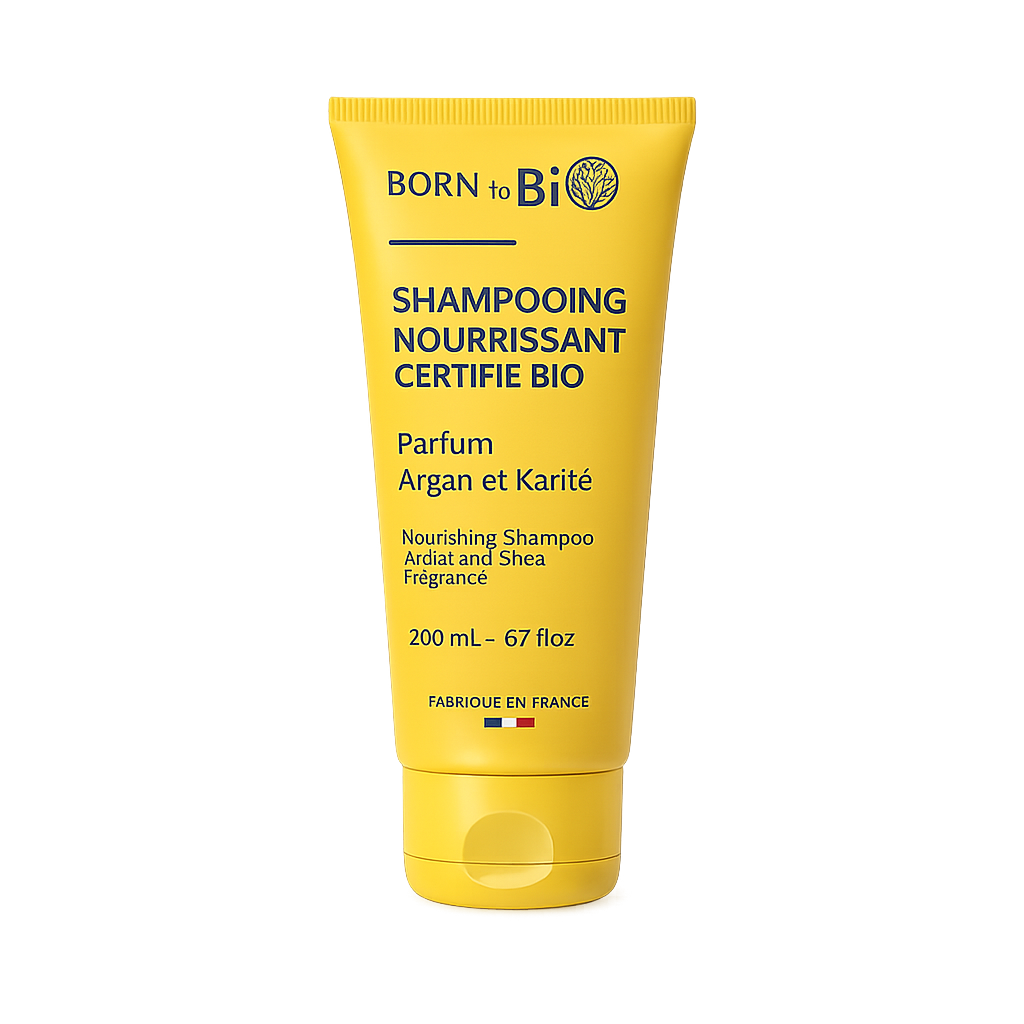 Shampoing nourrissant à l'argan et au karité - Certifié Bio