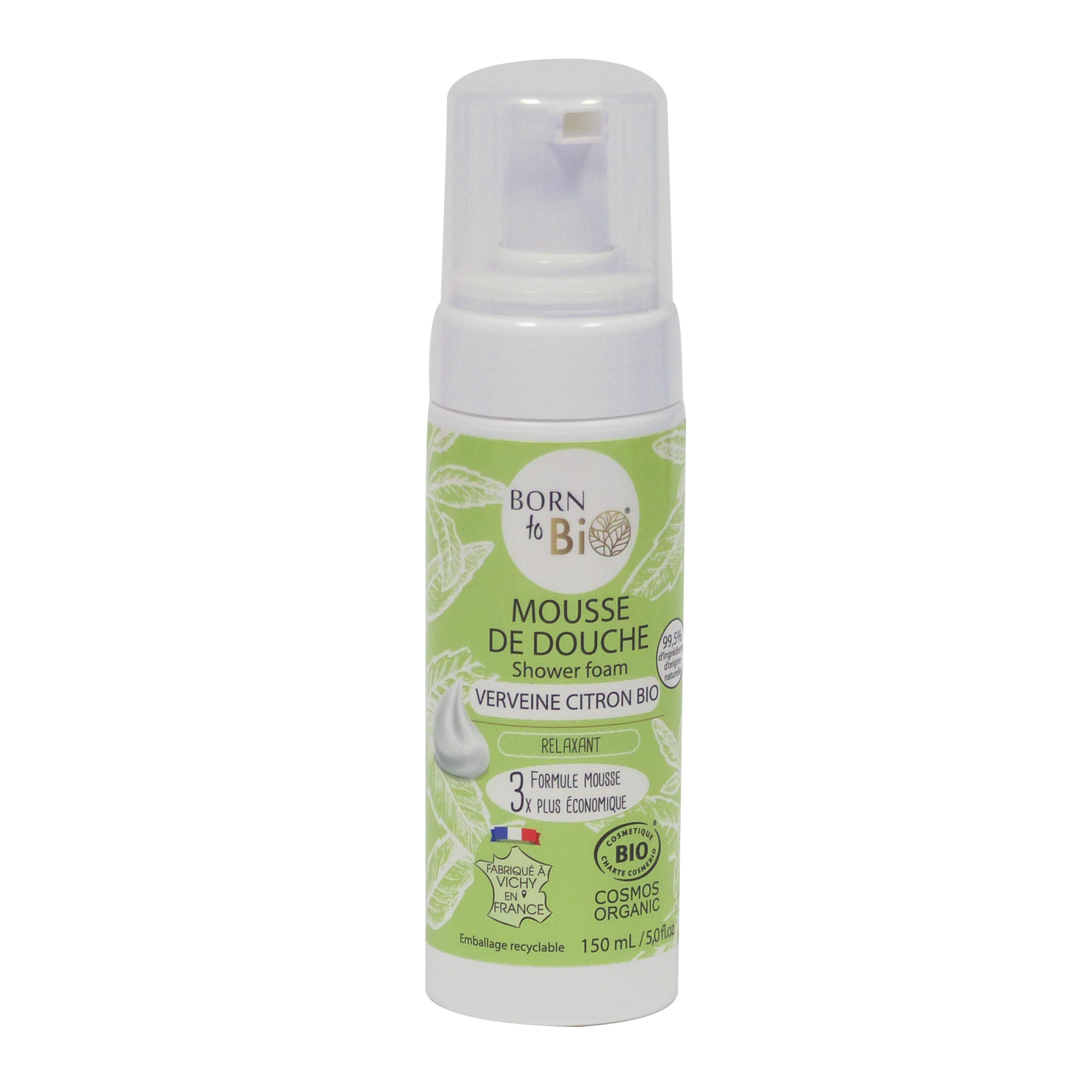 Mousse de Douche Verveine Citron - Certifiée Bio