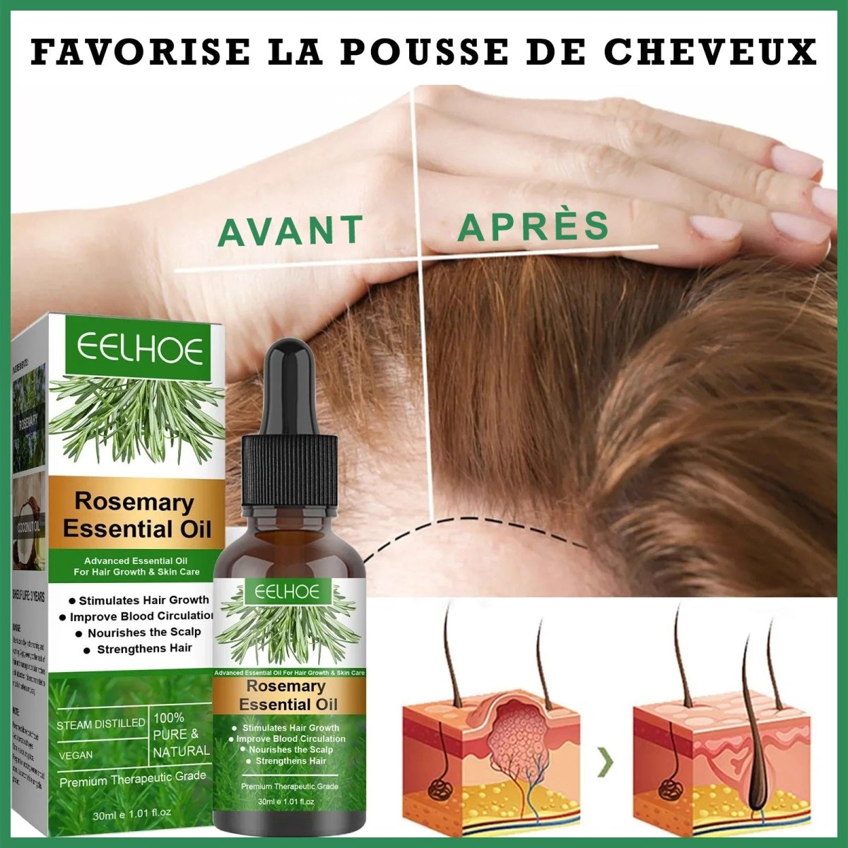 Élixir Concentré de Romarin pour Cheveux – Image 3